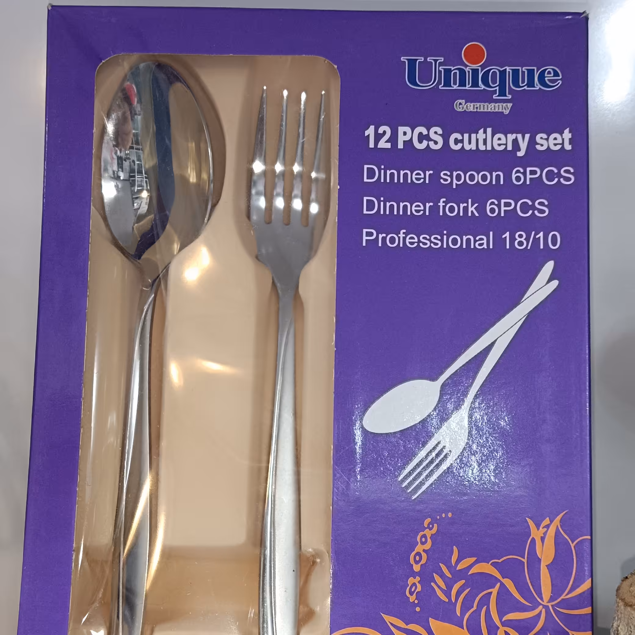 قاشق چنگال یونیک 18.10 مدل های مختلف