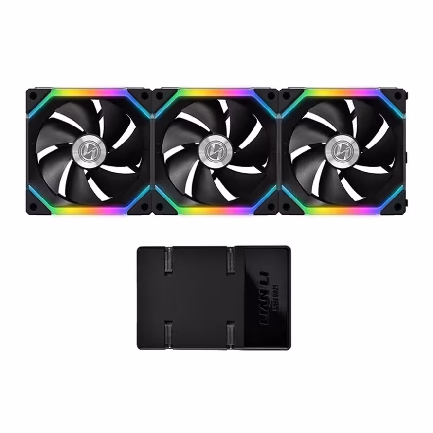فن کیس لیان لی UNI Fan SL120 RGB Black بسته 3 عددی
