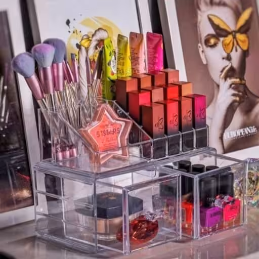 استند لوازم آرایش 2 کشو 