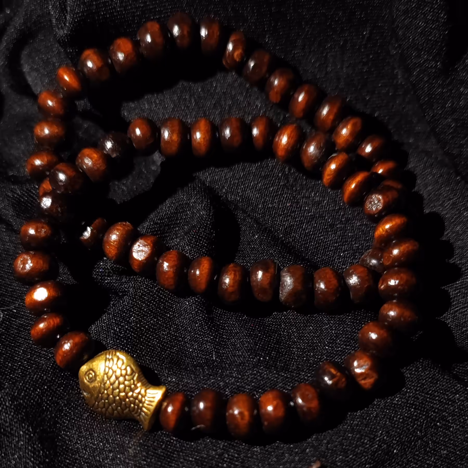 پک دستبند چوبی  پلاک ماهی