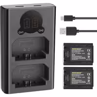 پک شارژر و باطری نیور Neewer NP-FZ100 2-Battery with Dual Charger Kit