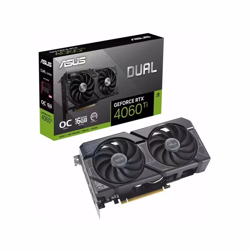 کارت گرافیک ایسوس Dual GeForce RTX4060 Ti 16GB OC Edition GDDR6