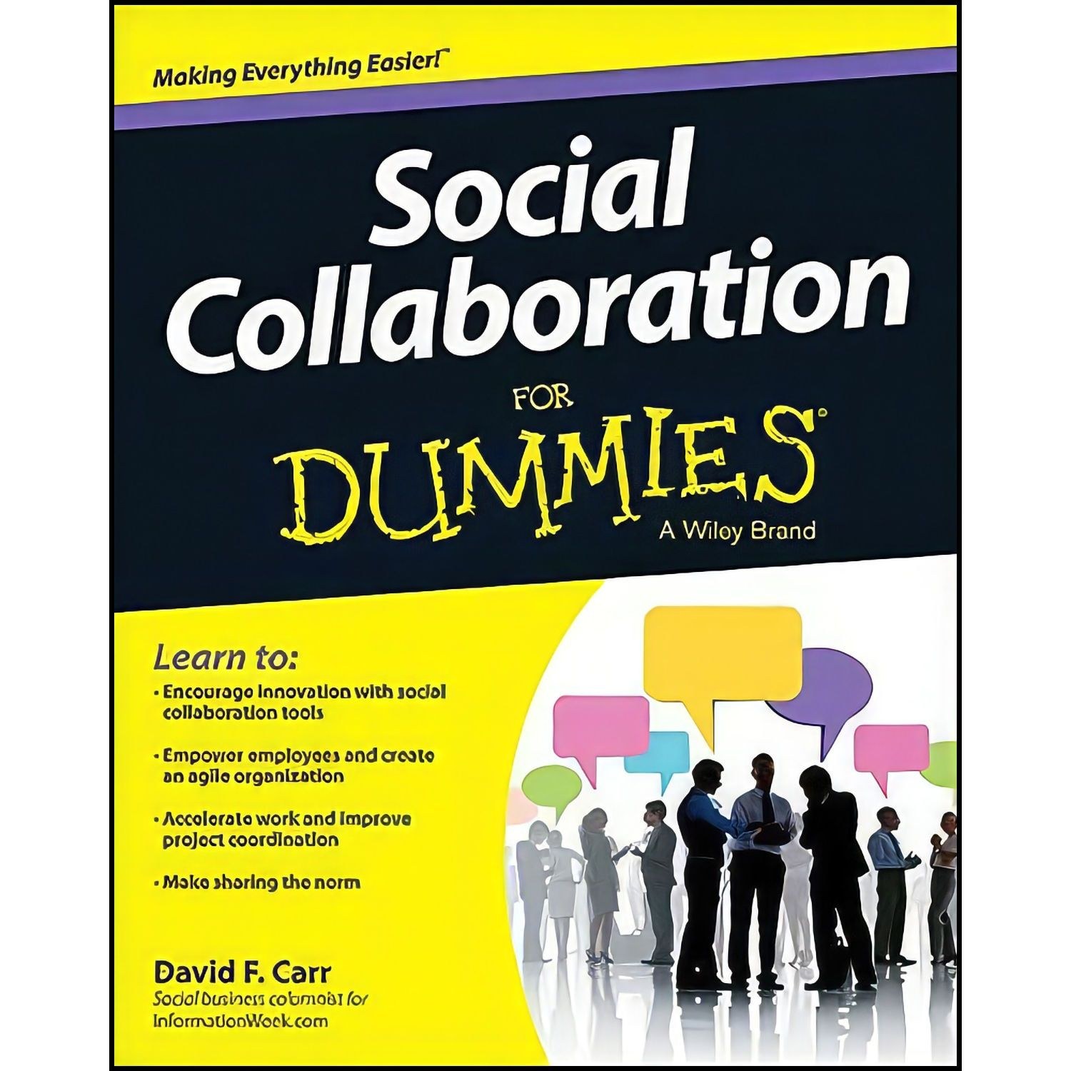 کتاب زبان اصلی Social Collaboration For Dummies اثر David F Carr