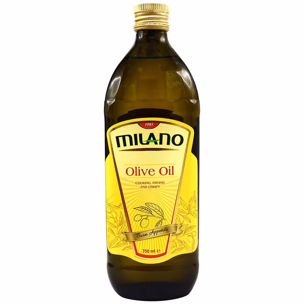 روغن زیتون بی بو مناسب سرخ کردن میلانو Milano حجم 750 میل