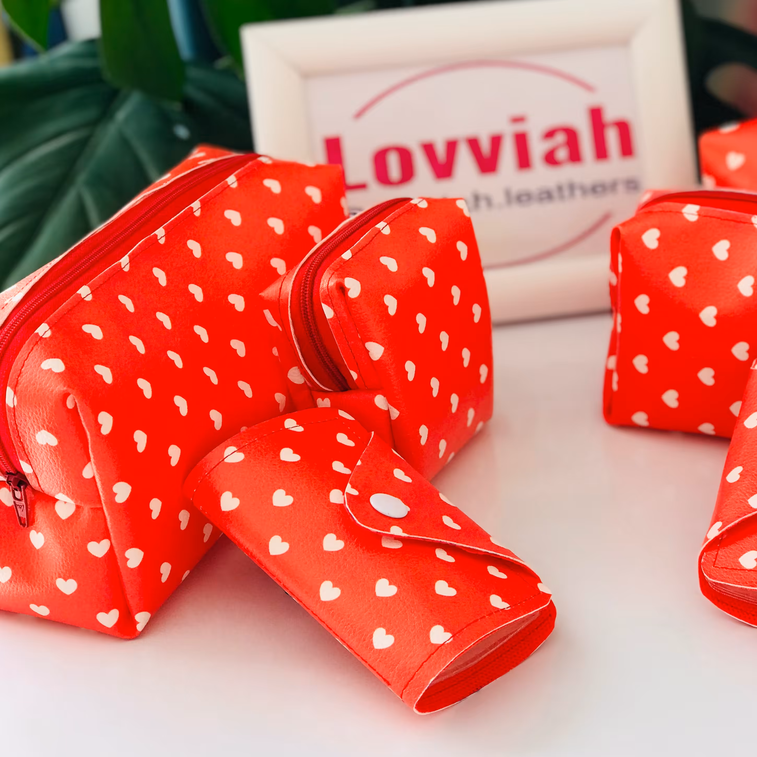 ست کیف فانتزی قلبی قرمز ولنتاینی