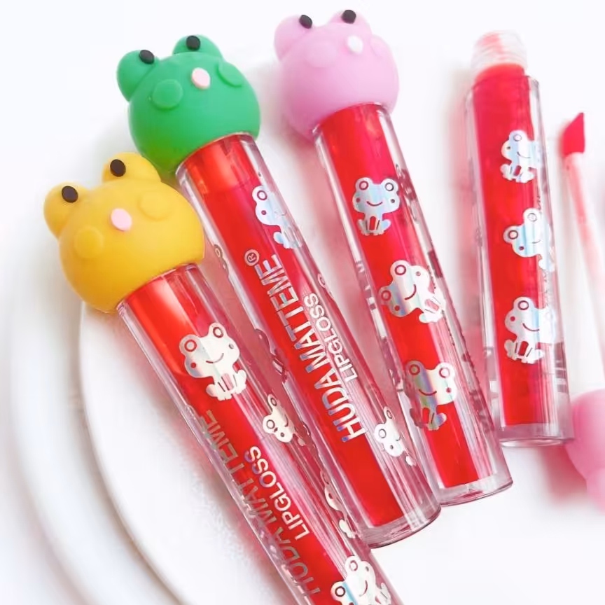 تینت لب طرح قورباغه