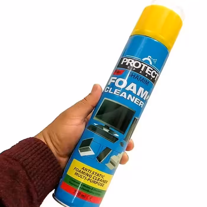 اسپری کف پروتکت مناسب نظافت لوازم الکترونیکی و قطعات و همچنین کیس کامپیوتر  و مانیتور و کلیه سطوح(اسپری پروتکت)