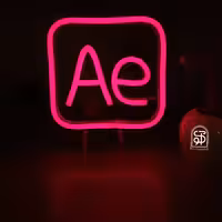 تابلو نئون طرح افتر افکت Ae