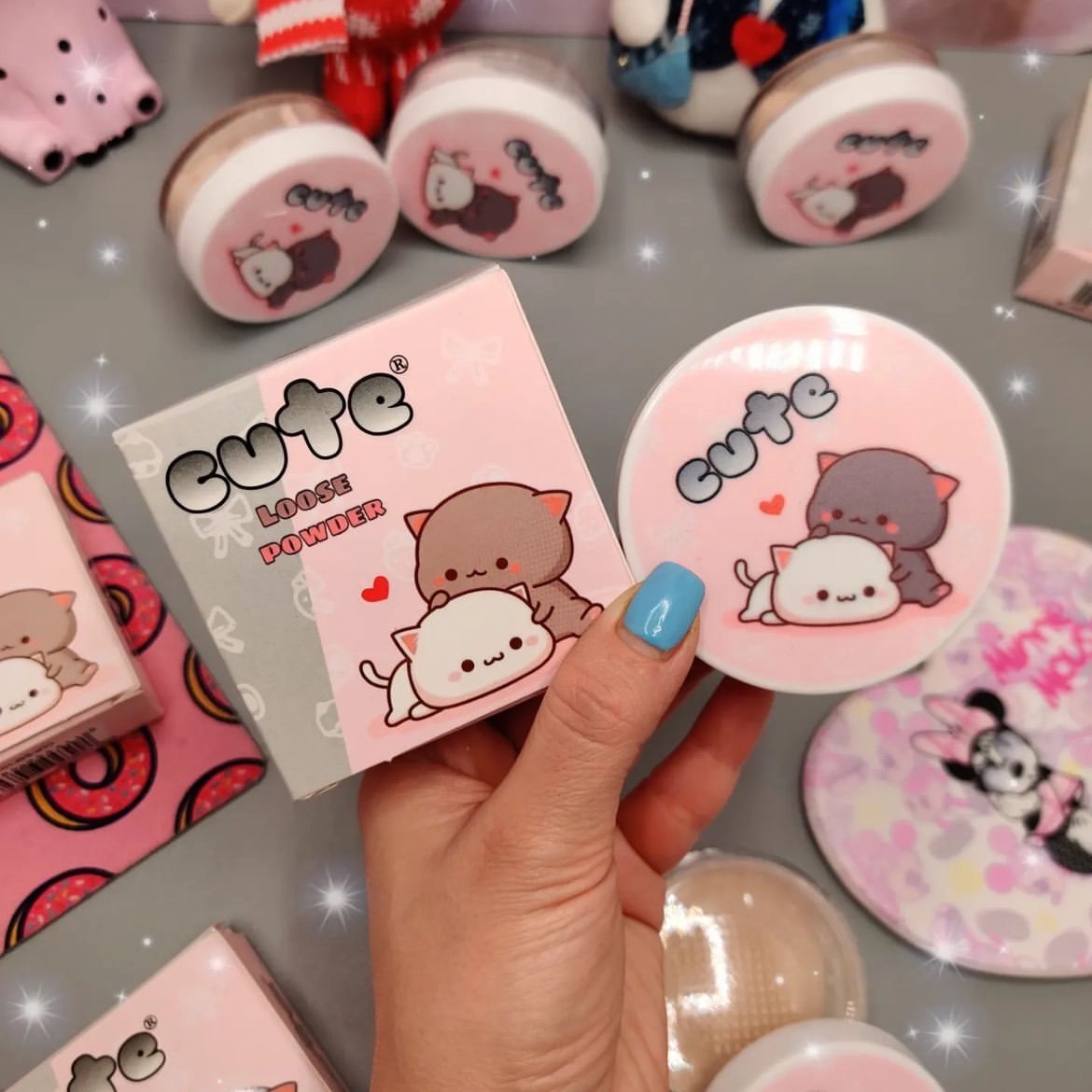 پودر فیکس cute طرح گربه