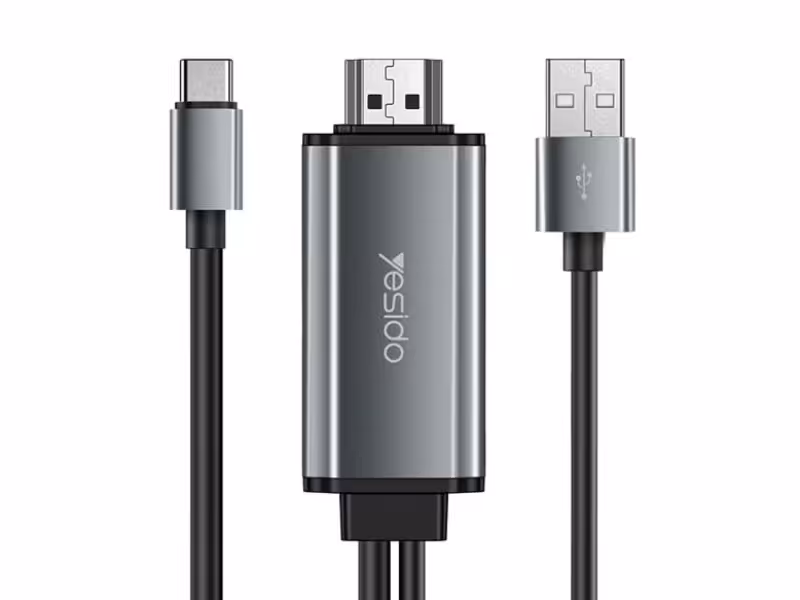 کابل تایپ سی به اچ دی ام آی یسیدو Yesido HM02 Type-C To Hdmi Adapter 1.8m