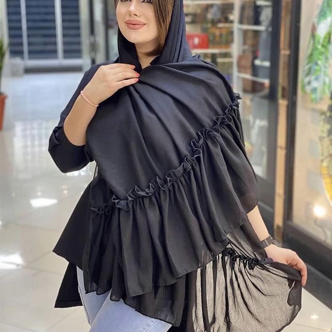 شال دامنی نخی اسلپ مشکی