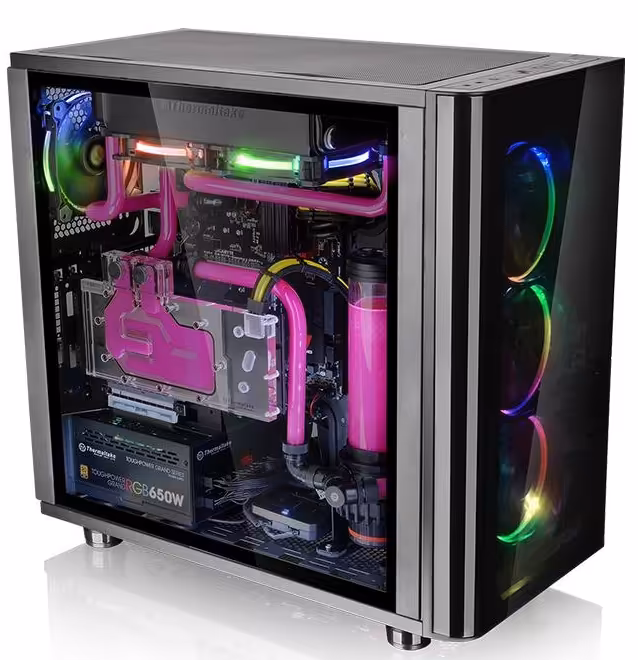 کیس ترمالتیک مدل View 31 Tempered Glass RGB Edition