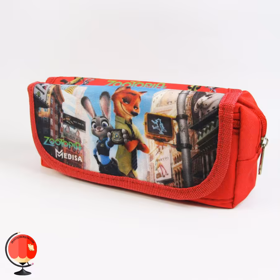 جامدادی دخترانه طرح زوتوپیا سه زیپ مدیسا