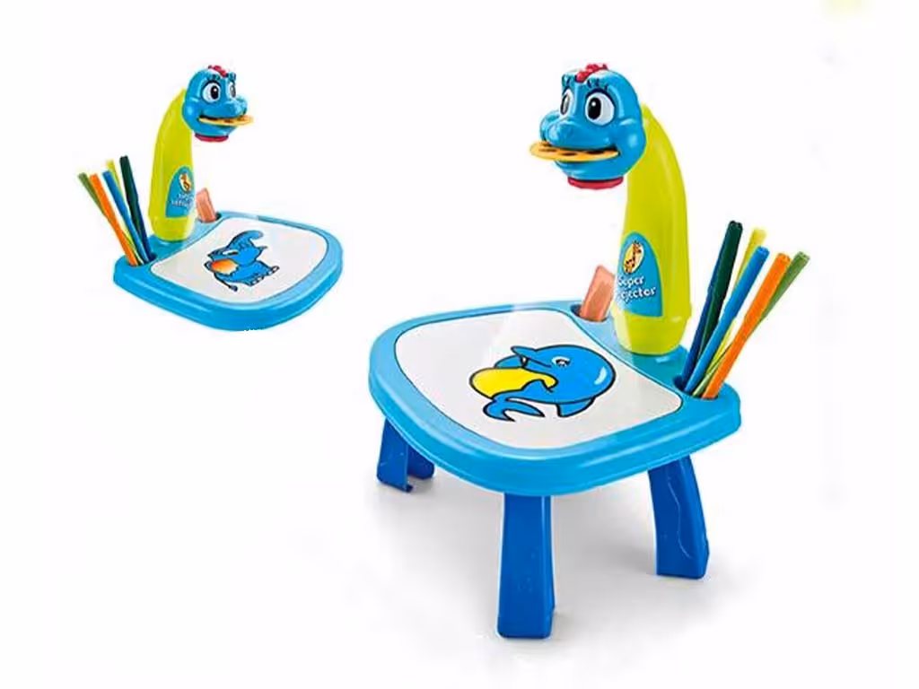 بازی آموزشی تخته نقاشی مدل پروژکتوری طرح دایناسور