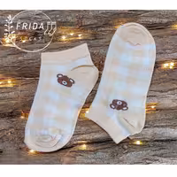 جوراب مچی تدی چارخونه دخترونه زنونه