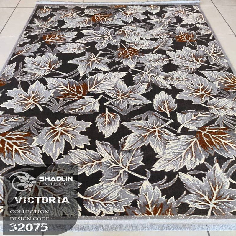 فرش مدرن شادلین 6 متری سایز 2 در 3 کد 32075 طوسی 320 شانه 1300 تراکم