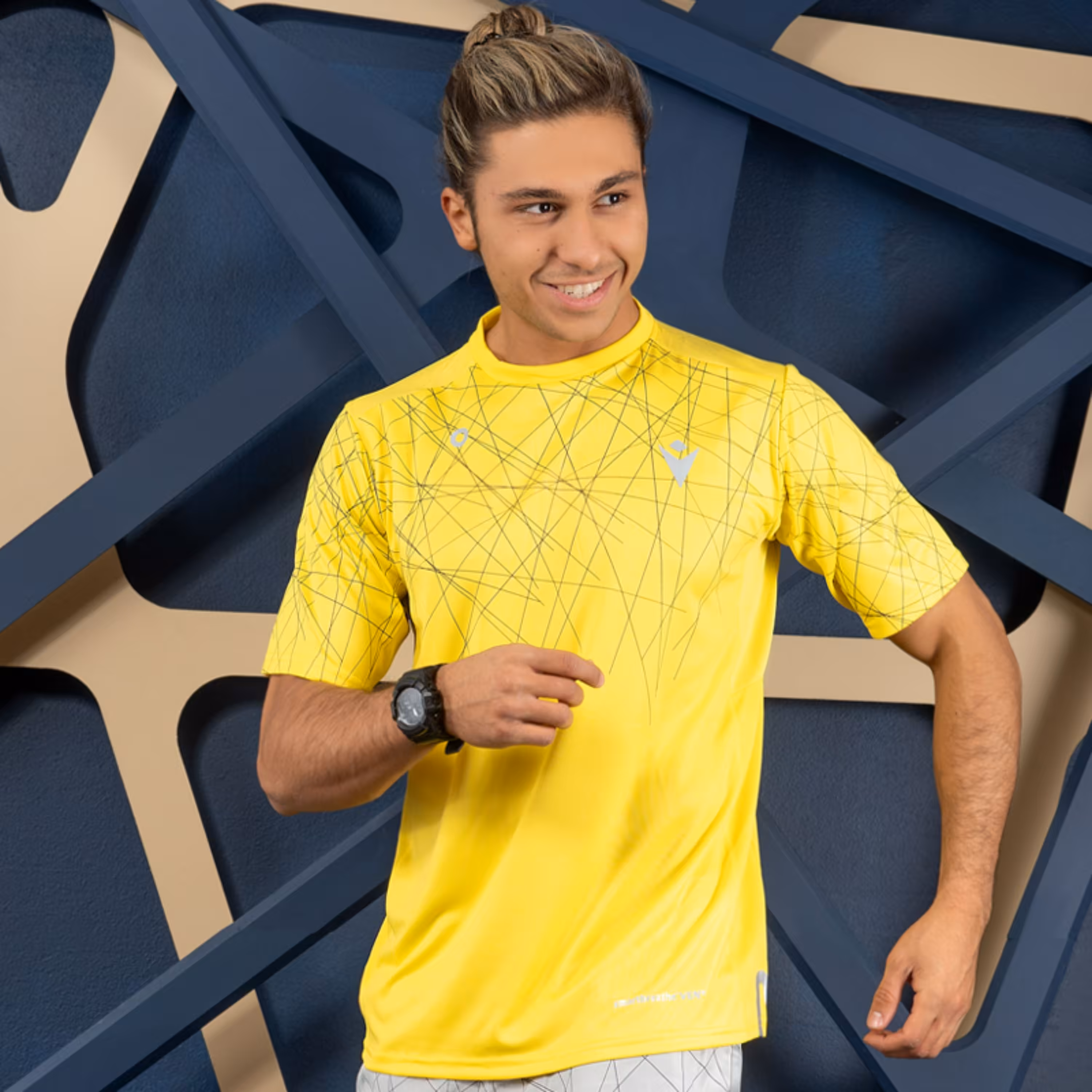 تیشرت مکرون مدل پاتریک زرد