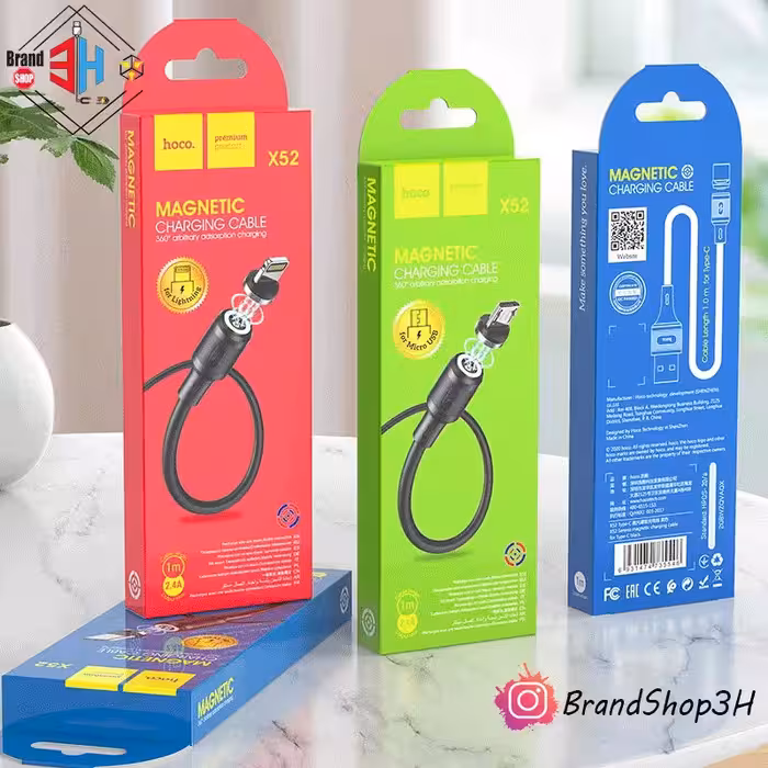 کابل شارژ مغناطیسی برند hoco مدل X52