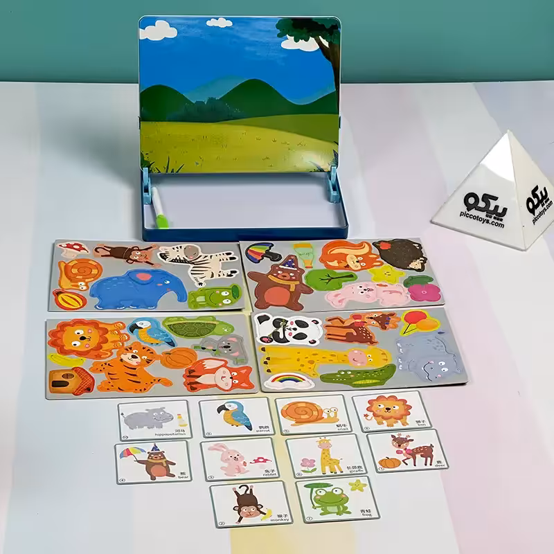 پازل مگنتی طرح حیوانات جنگل کد P/MMM802/C