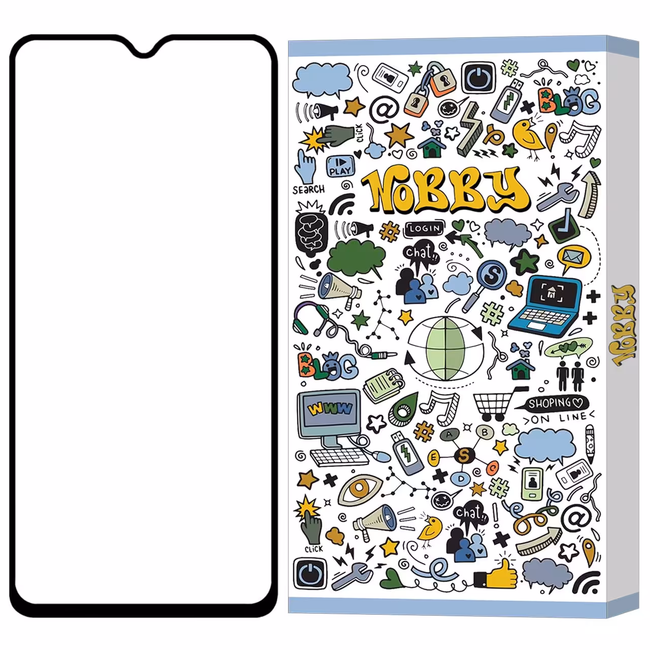 محافظ صفحه نمایش تمام صفحه مناسب برای گوشی موبایل شیائومی Mi Play