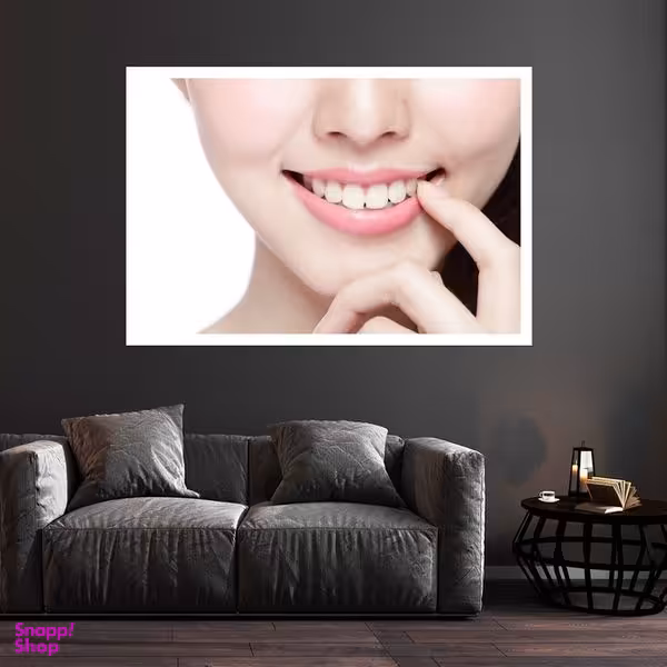 تابلو بکلیت طرح لبخند و دندانپزشکی مدل قاب شاسی W-s9466