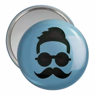 آینه جیبی خندالو مدل سبیل کد 5975