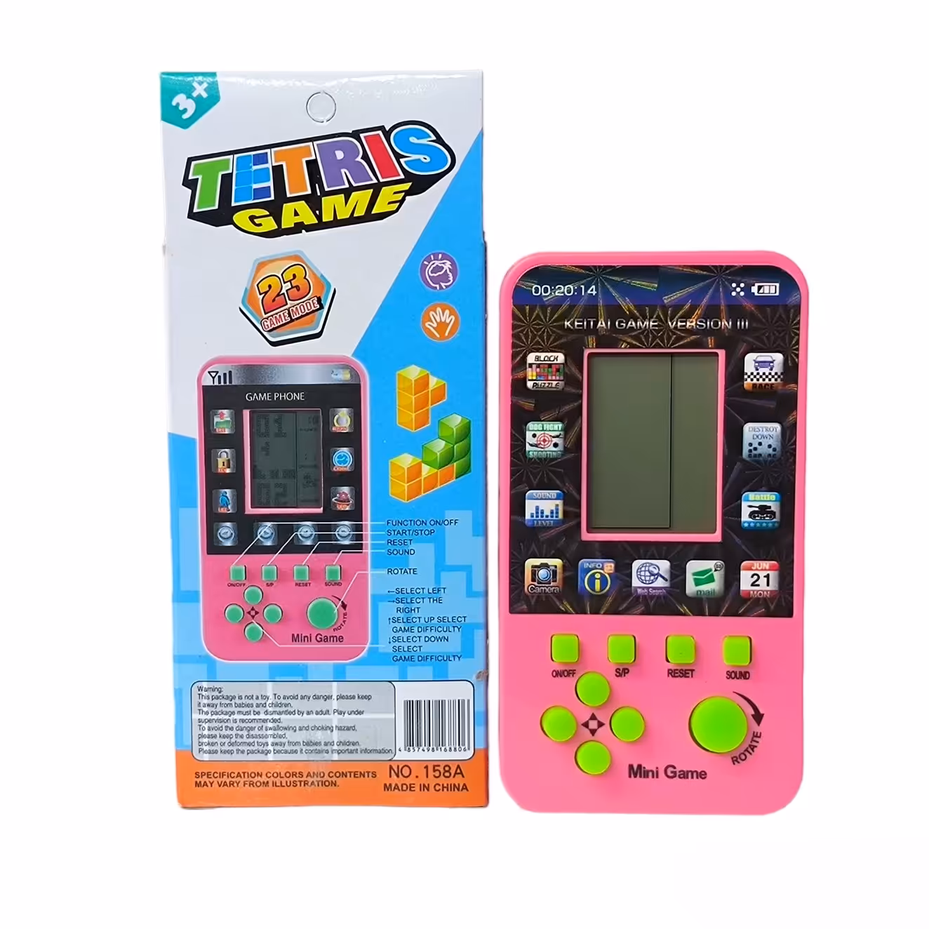 اسباب بازی مدل آتاری دستی گیم دستی BRICK GAME کد 158

