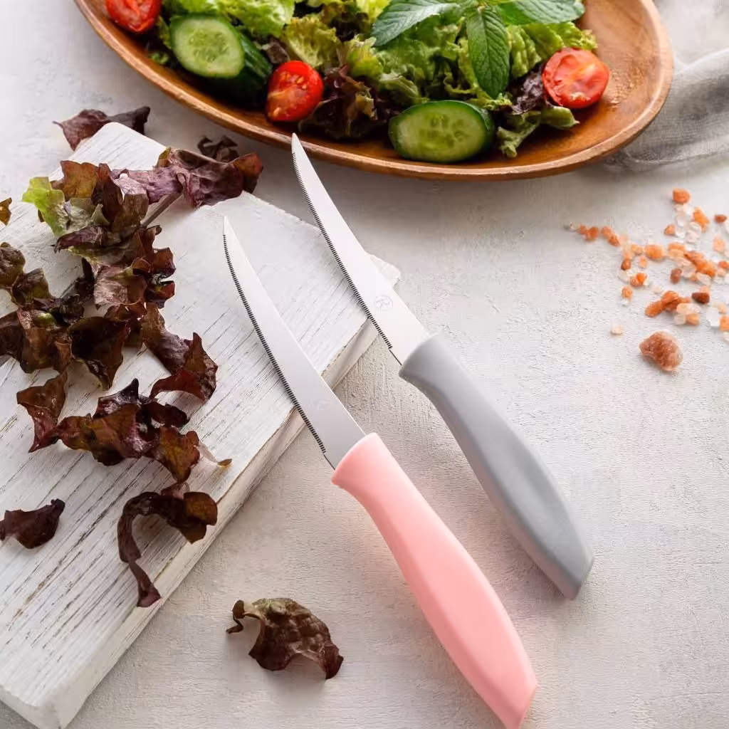 چاقو یا کارد دوتایی اره ای  وارداتی 