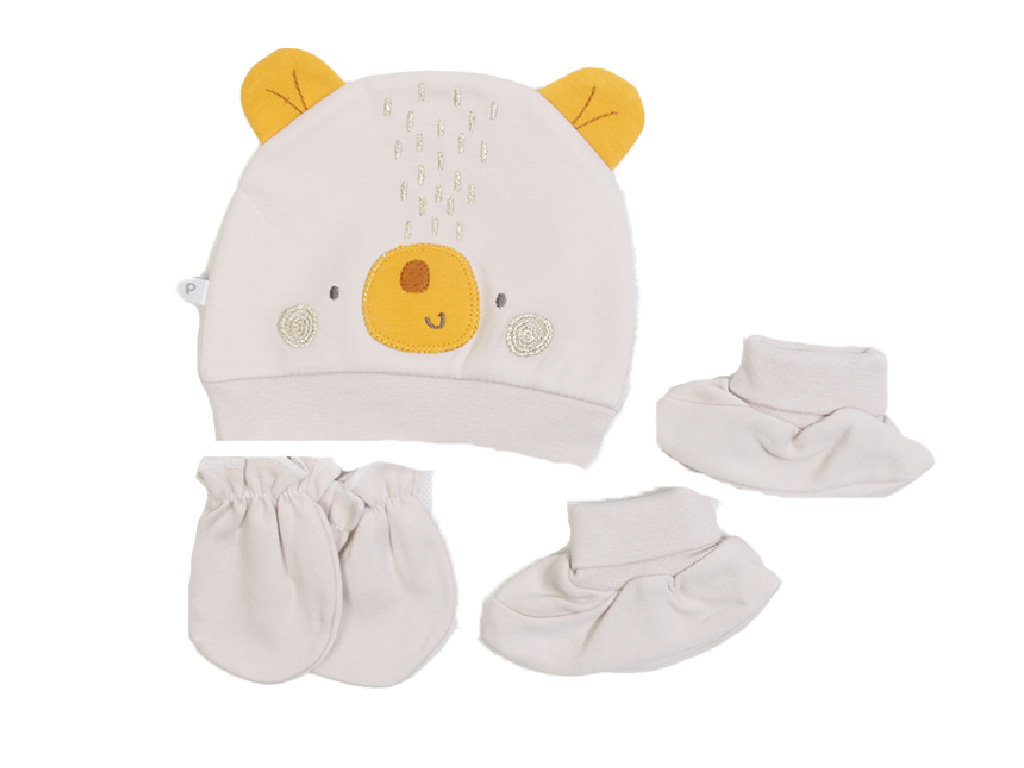 ست کلاه ، دستکش و پاپوش نوزادی پاپو papo