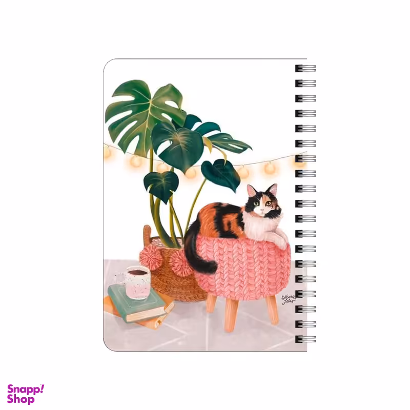 دفترچه یادداشت بامبیلیپ مدل گوشه دنج گربه و کتاب کد 7366797