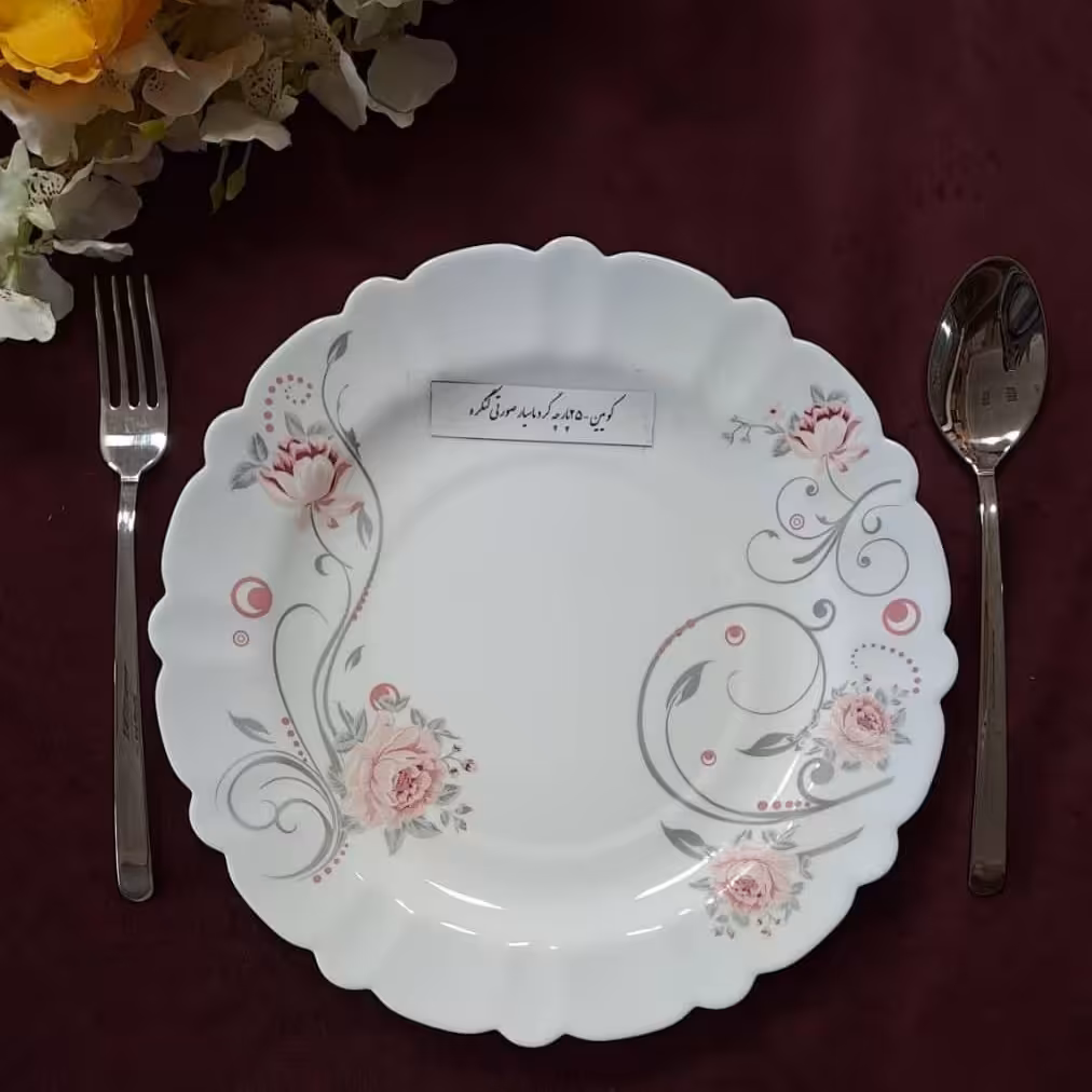 سرویس آرکوپال 25 پارچه مقصود طرح ماسیار صورتی - ارسال با پست 