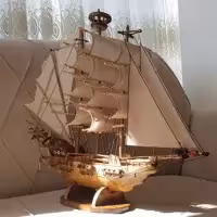 ماکت کشتی چوبی بادبانی کلکسیونی دستساز  مدل ( پرنسس)