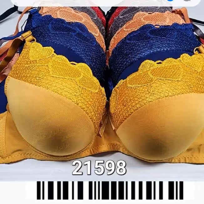 12 عدد پخش و تولید عمده و تک سوتین اسفنجی مجلسی جنس عالی  زنانه و دخترانه 6 عددی 