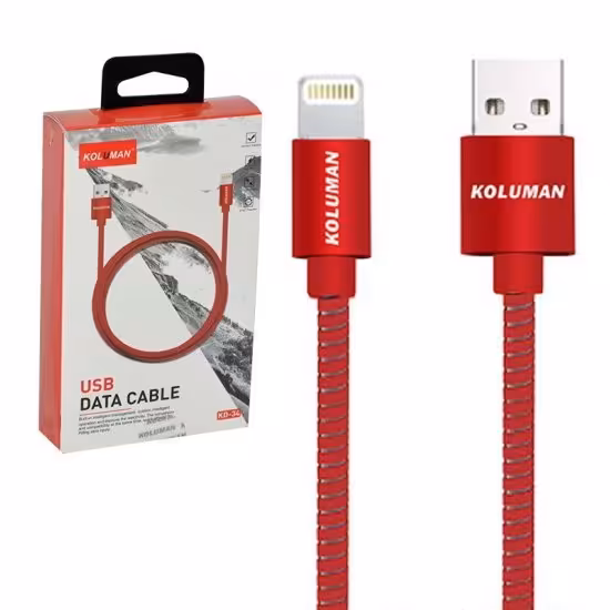 کابل آیفون Lightning طول 1 متر کلومن (KOLUMAN) مدل KD-34

