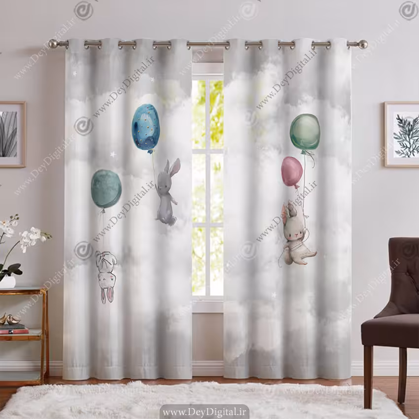 پرده کودک طرح عروسکی PK-6023