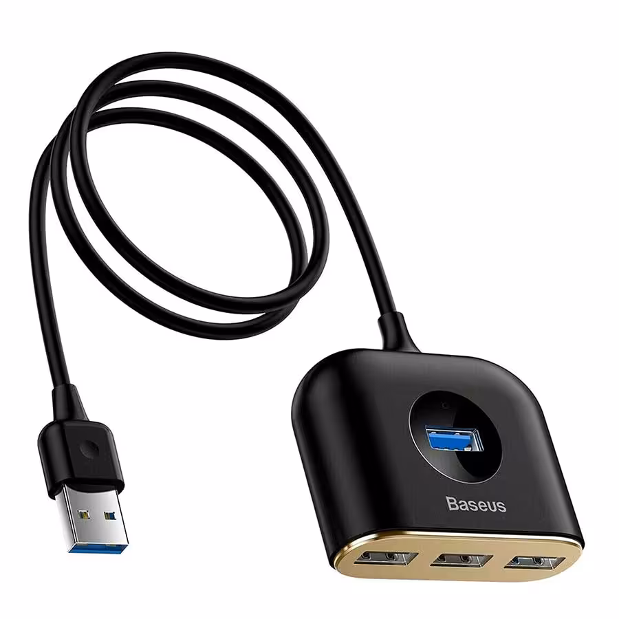قیمت و خرید هاب USB 3.0 چهار پورت بیسوس مدل CAHUB-AY | یاس ارتباط