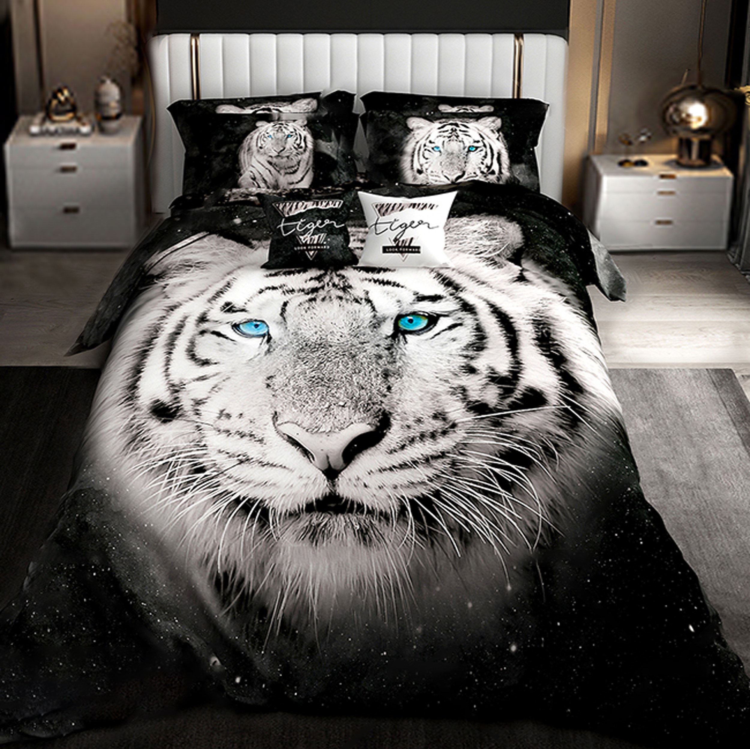 سرویس خواب پارلاک کد 110   دو رو طرح دار  یک نفره 5 تکه