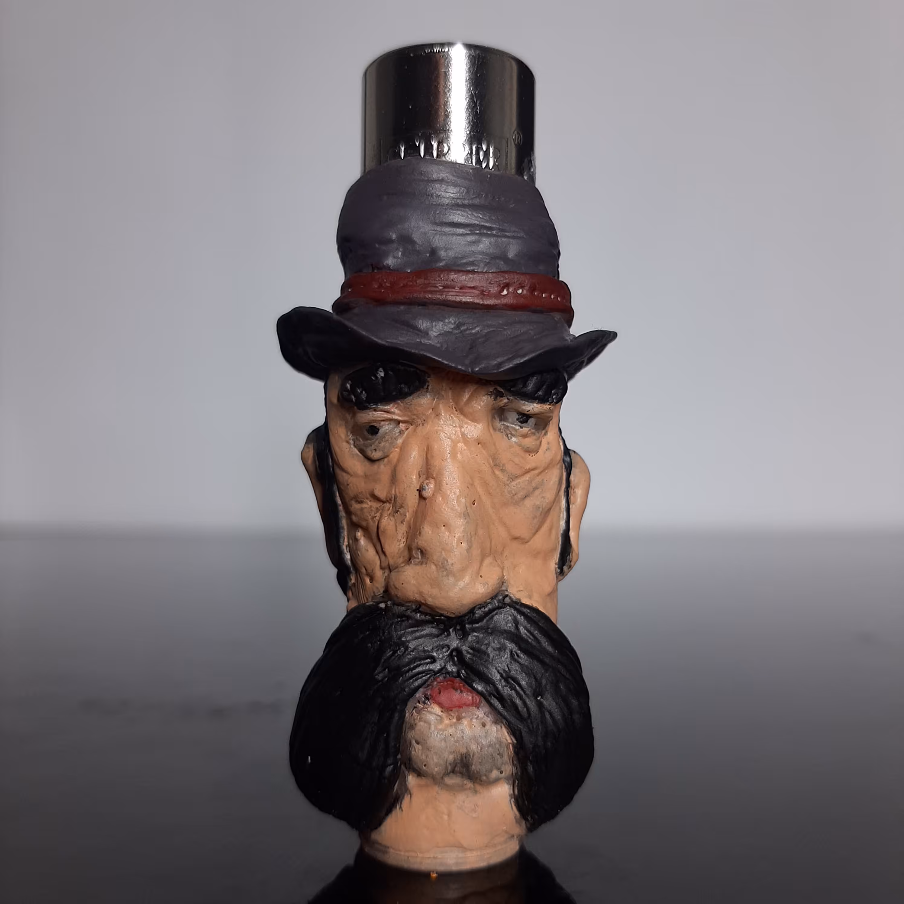 فندک کلیپر با روکش دست ساز  با قابلیت تعویض سنگ و شارژ مجدد