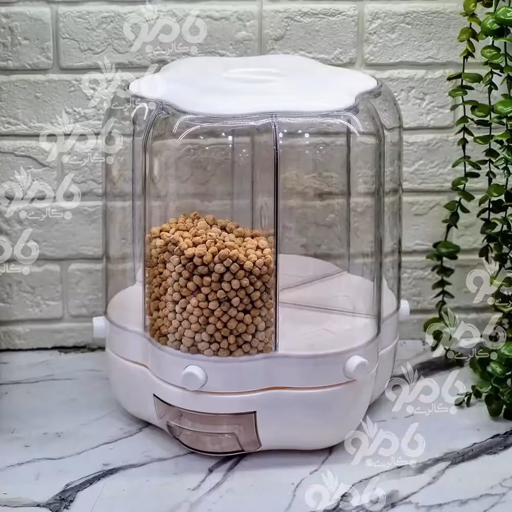 باکس جا حبوبات طرح گل 15کیلوگرمی 4004