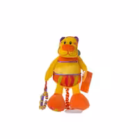 آویز نخ کش موزیکال و دندانگیر جولی بی بی Jollybaby طرح ببر زرد