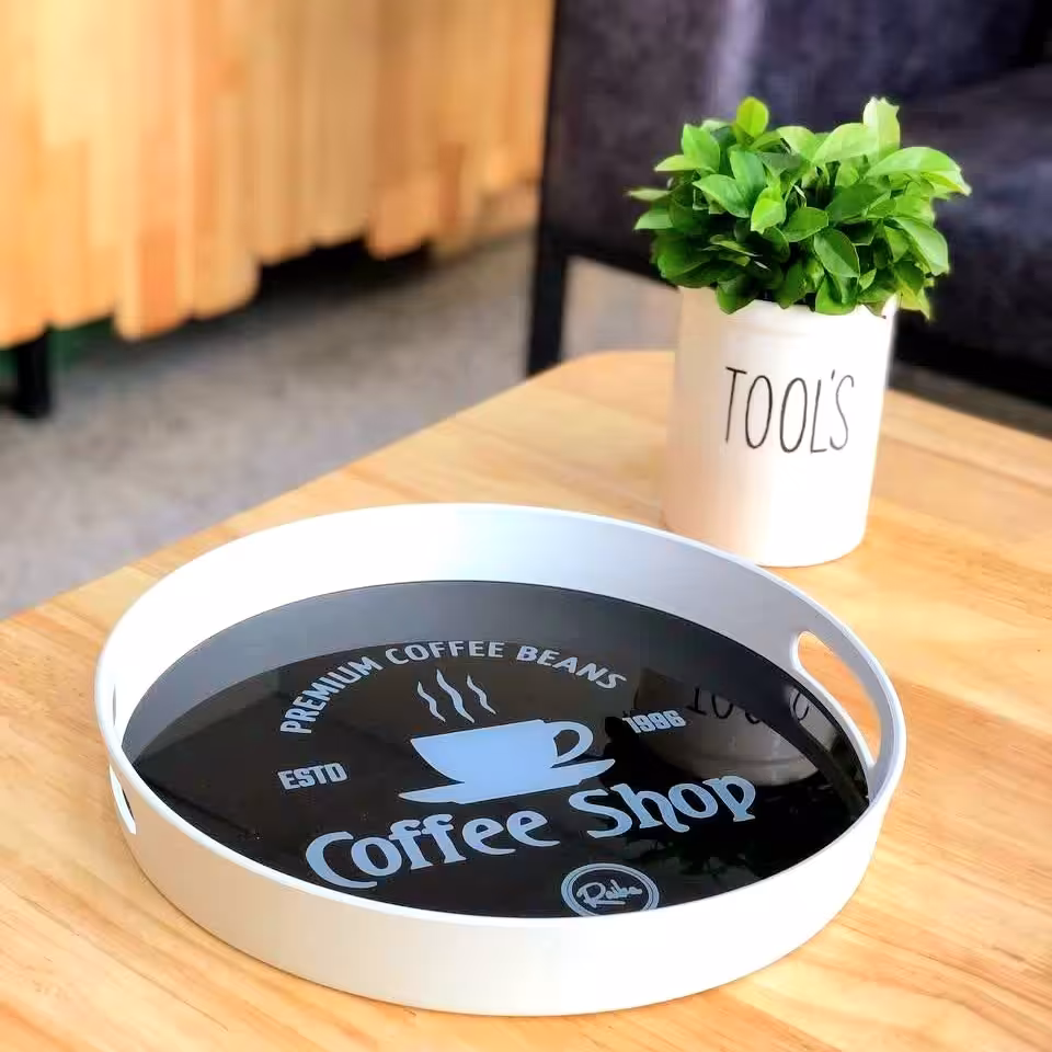 سینی کف شیشه ای گرد طرحدار موجودی محدود لطفا قبل از سفارش موجودی بگیرید 