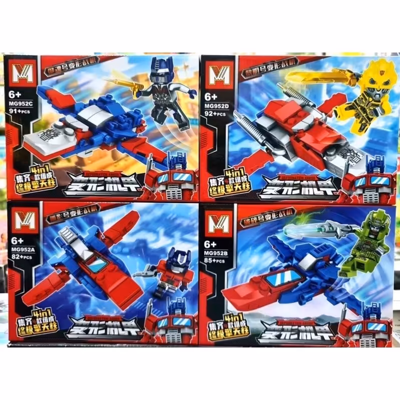 لگو پک چهار عددی ماشین های ترنسفورمرز با یک ربات بزرگ