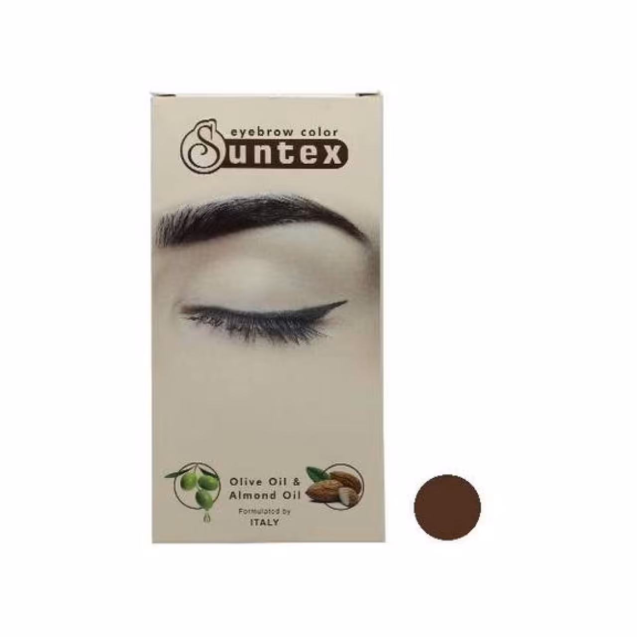 کیت رنگ ابرو سانتکس (Suntex) شماره N6-E7 رنگ بلوند متوسط حجم 30 میلی‌لیتر