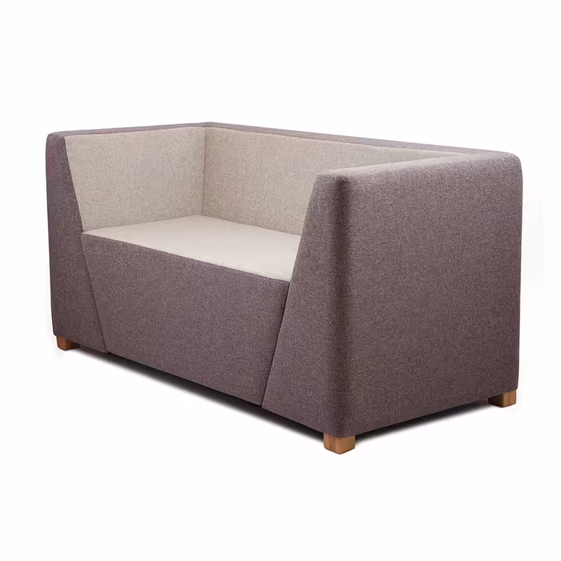 مبل مکعبی دو نفره دو دسته MCF کد OfAM103