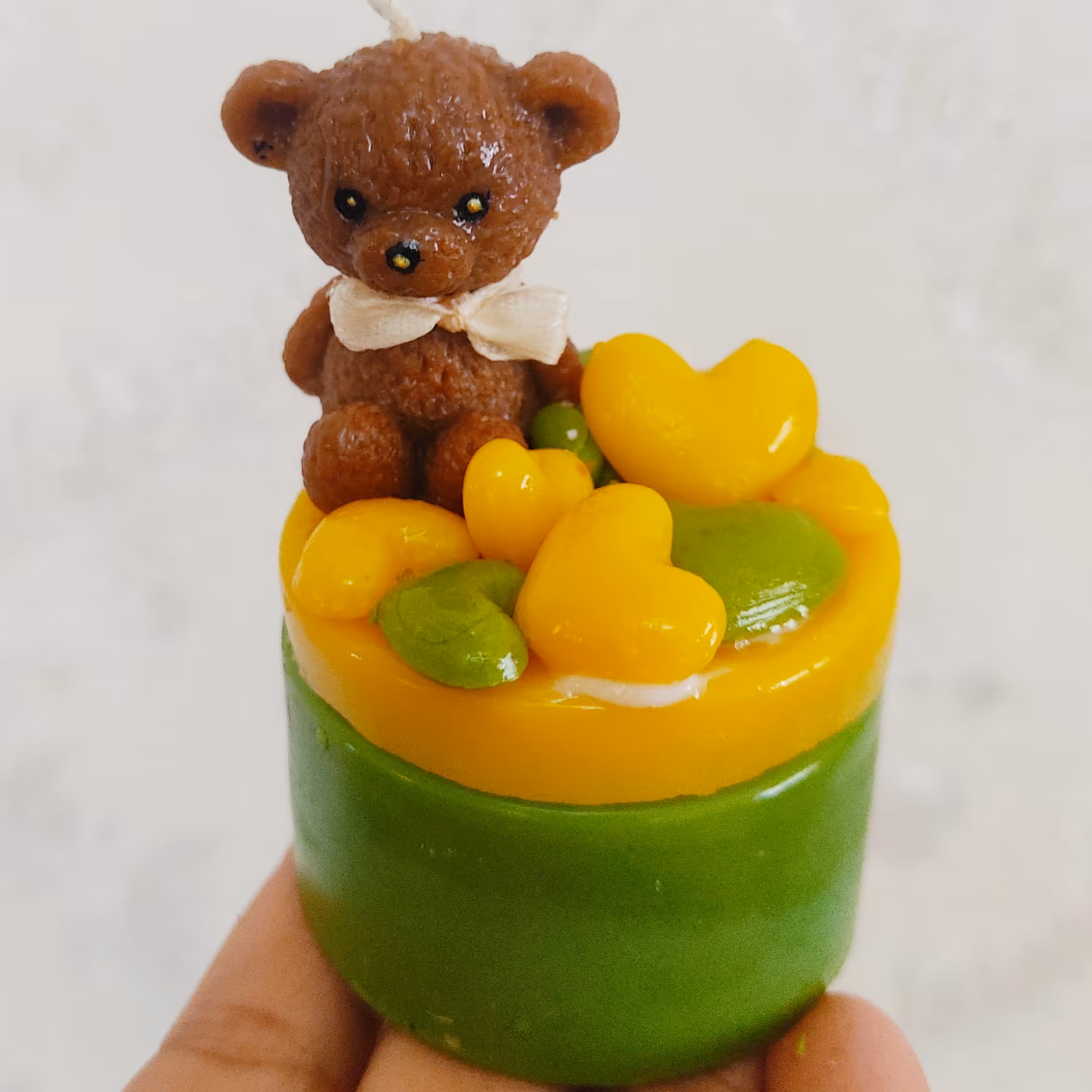  شمع کاپ کیک تدی