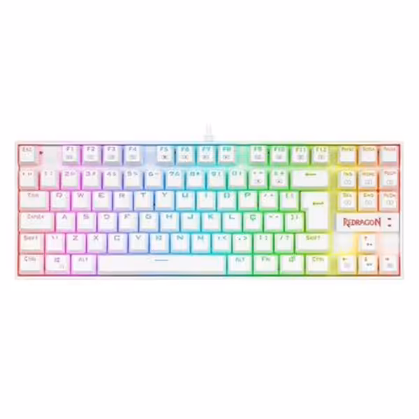 کیبورد مخصوص بازی ردراگون مدل KUMARA Pro White K552P KBS