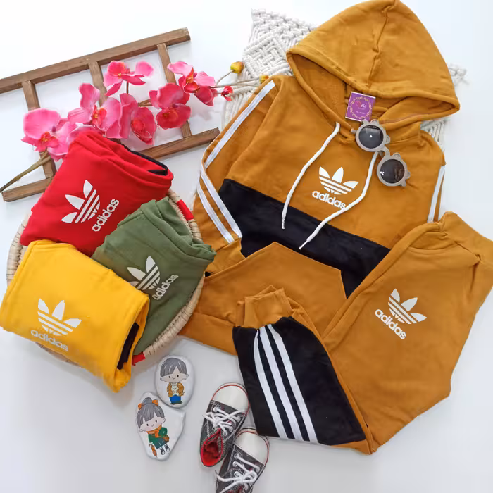 هودی شلوار آدیداس اسپرت دخترانه پسرانه50  ارسال رایگان