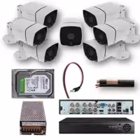 پکیج دوربین مداربسته 7 عددی کیفیت 2 مگاپیکسل (کامل و آماده نصب)