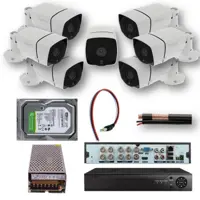 پکیج دوربین مداربسته 7 عددی کیفیت 2 مگاپیکسل (کامل و آماده نصب)