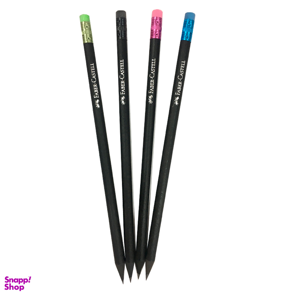 مداد مشکی ذغالی پاکن دار فابرکاستل (FaberCastell)